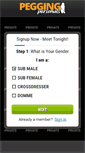 Mobile Screenshot of peggingpersonals.com